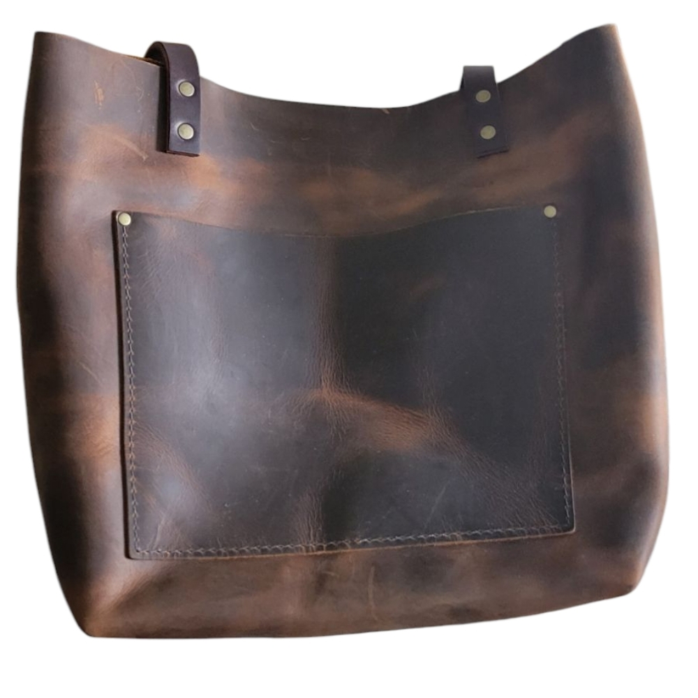 Brown Leather Tote Bag